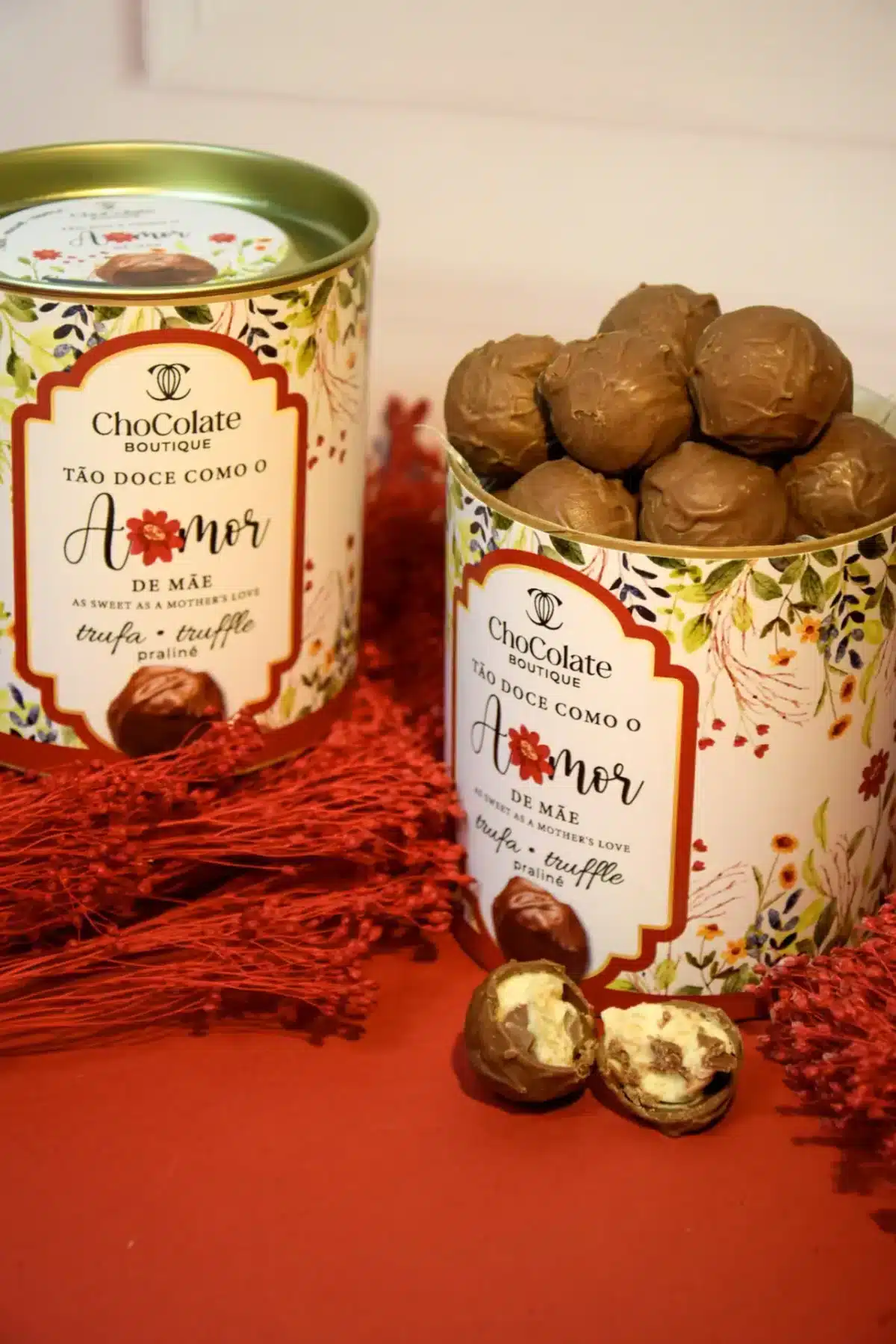 Lata de Trufas Praliné - Amor de Mãe