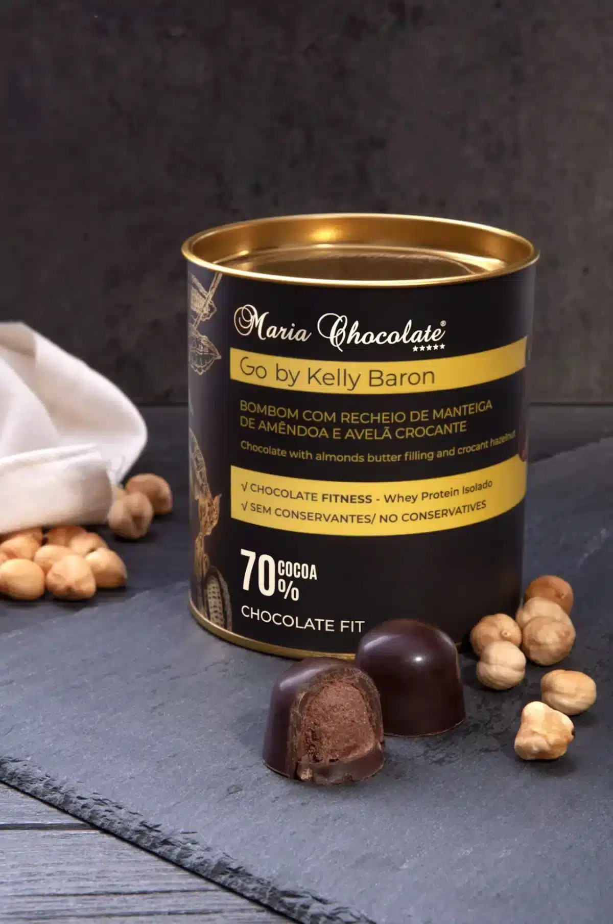 Lata Chocolate Fit by Kelly Baron 70% Cacau - Image 2