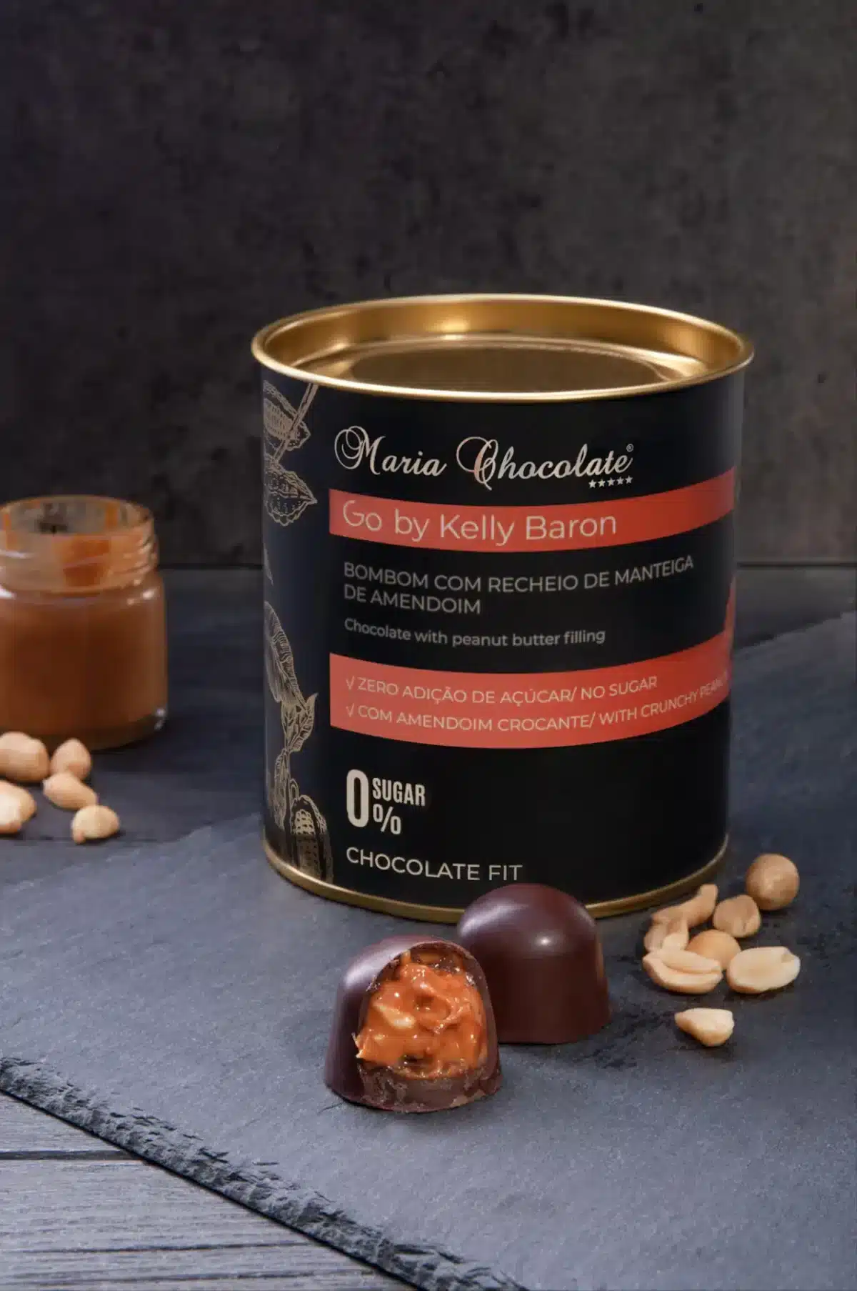 Lata Chocolate Fit by Kelly Baron 0% Açúcar - Image 2