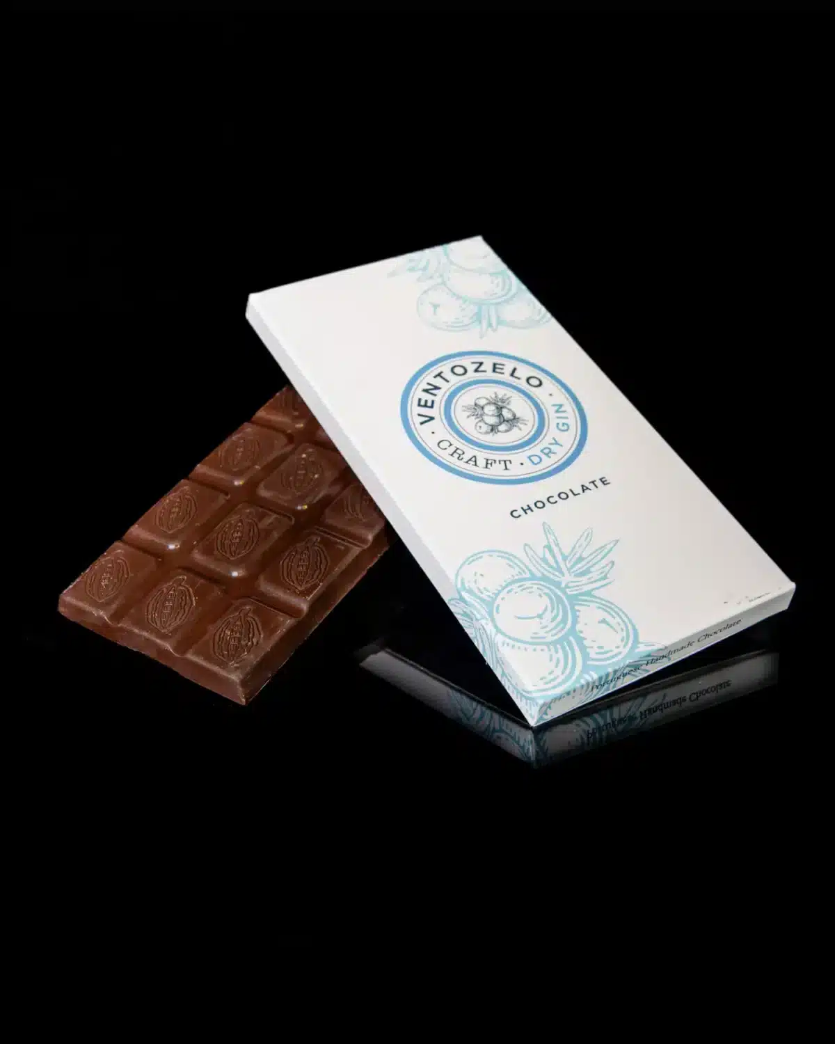 Tablete de Chocolate Negro Premium DRY GIN VENTOZELO