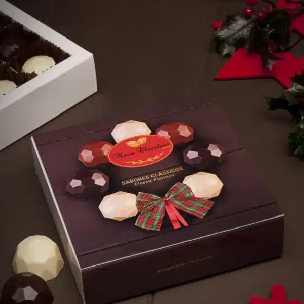 Caixa 9 Bombons Natal - Sabores Clássicos