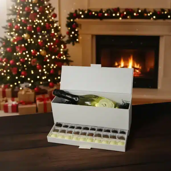 Caixa de Luxo com Espumante Osan Sem Álcool – Tagetes & Ameixa Mirabelle