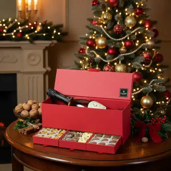 Caixa de Luxo com Espumante Osan Sem Álcool - Alecrim & Framboesa