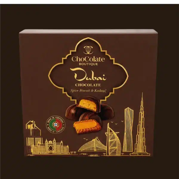 Caixa de bombons de chocolate do Dubai