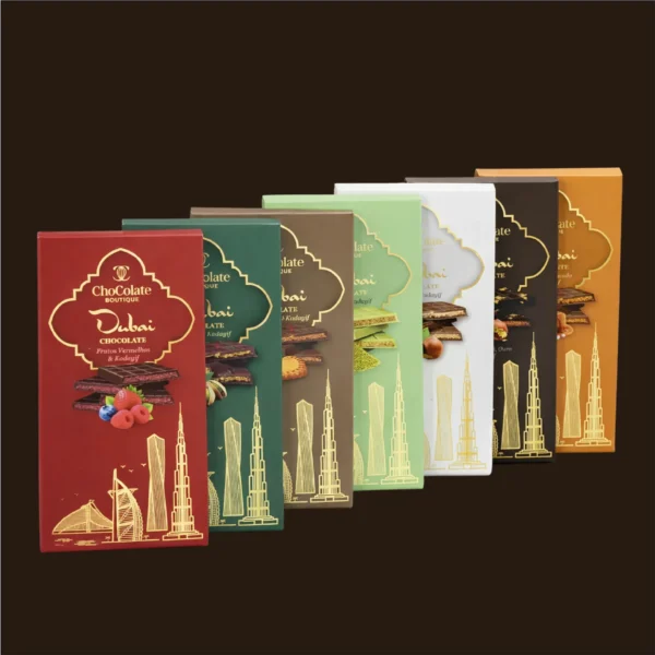 Coleção de tabletes do dubai em fila