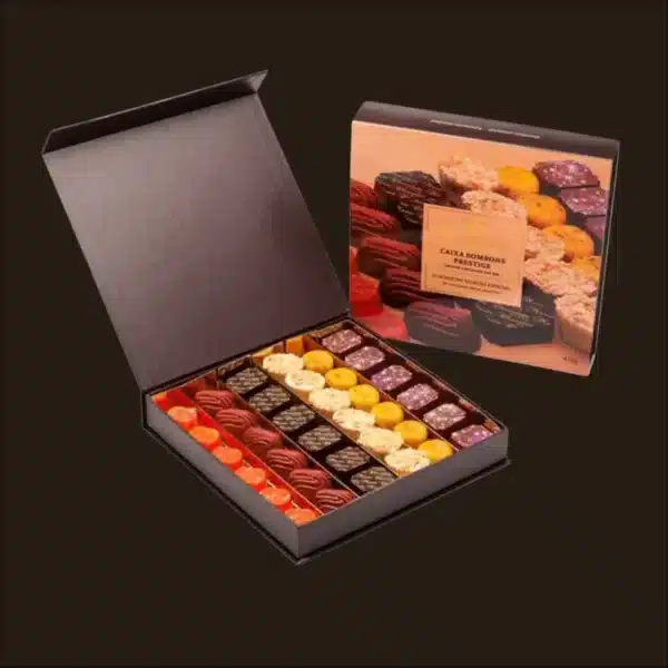 Caixa de bombons sortidos.