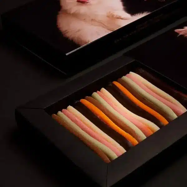 Deliciosas línguas de gato de chocolate.