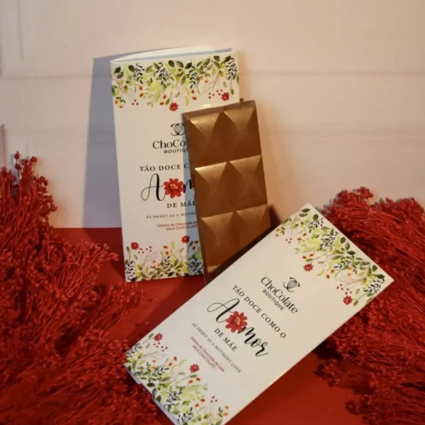 Mini tablete de chocolate.