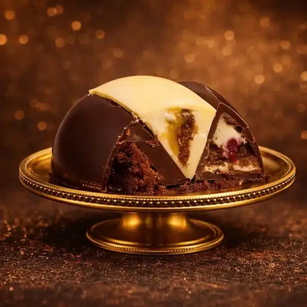 Ovo com 3 tipos de chocolates diferentes.