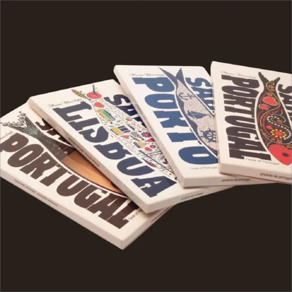 Tablete de chocolate com mensagem.