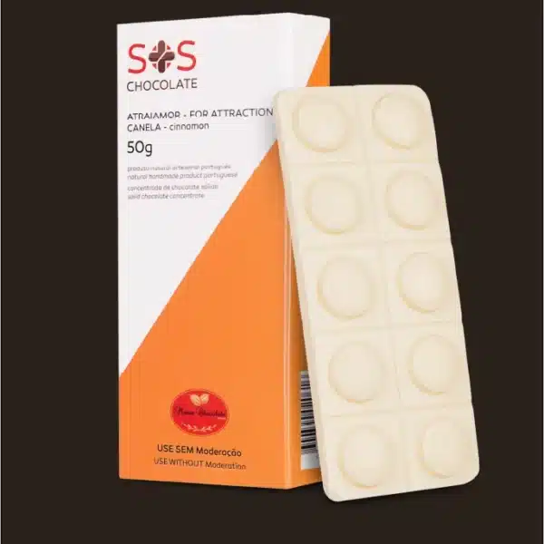 Caixa de chocolate com canela.