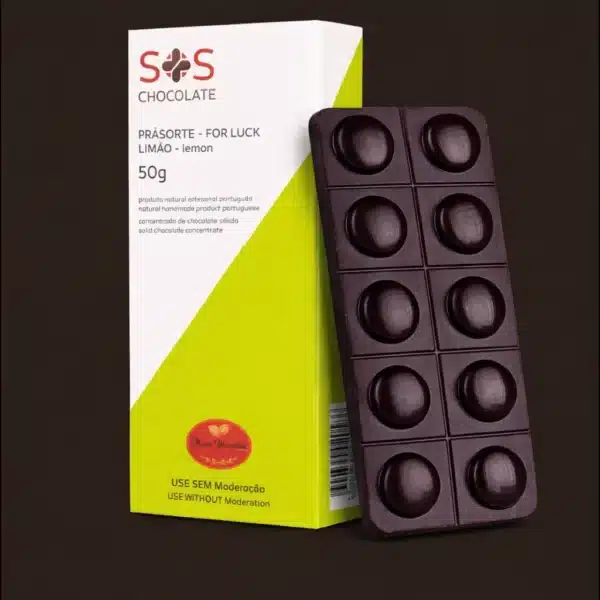 Caixa de chocolate com limão.