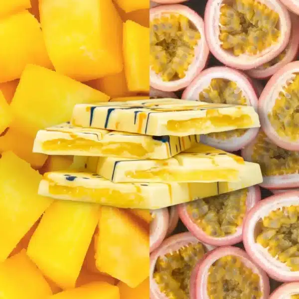 Tablete de chocolate com recheio.