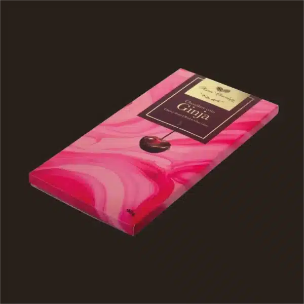 Tablete de chocolate com recheio.