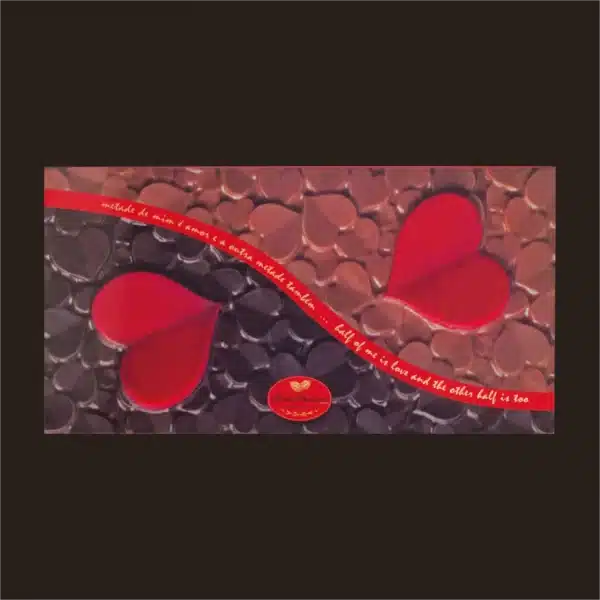 2 tabletes de chocolate.