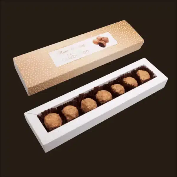 Trufas de chocolate com recheio.